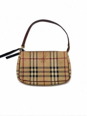Burberry London Nova Check Mini Shoulder Bag Wristlet Vintage Plaid